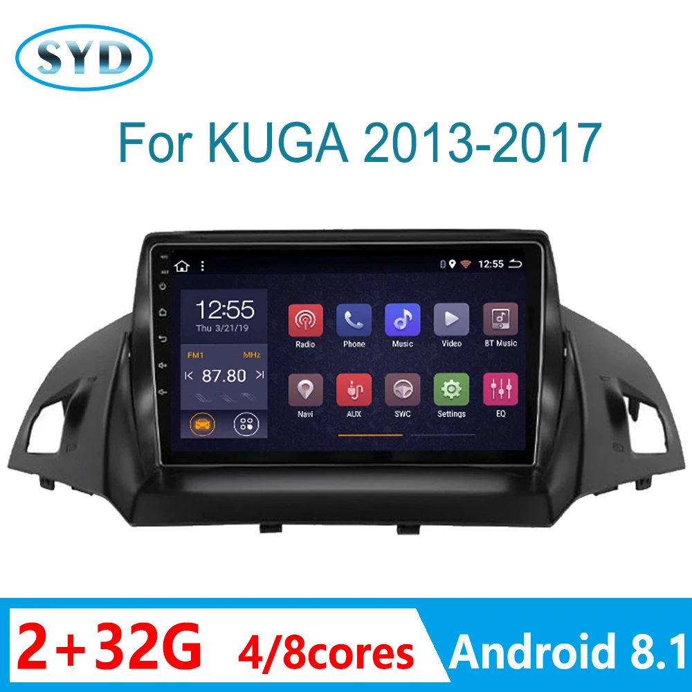 Автомобильная Мультимедийная система с GPS Wi-Fi DSP mirror link для Ford ession kuga RAM2G 32G 2013-2017 1 DIN