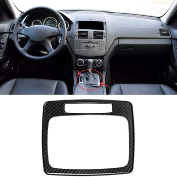 

Car Interior Sticker Gear Shift Panel Cover Center Control Shift Panel Cover for Mercedes C Class W204 2007-2013
