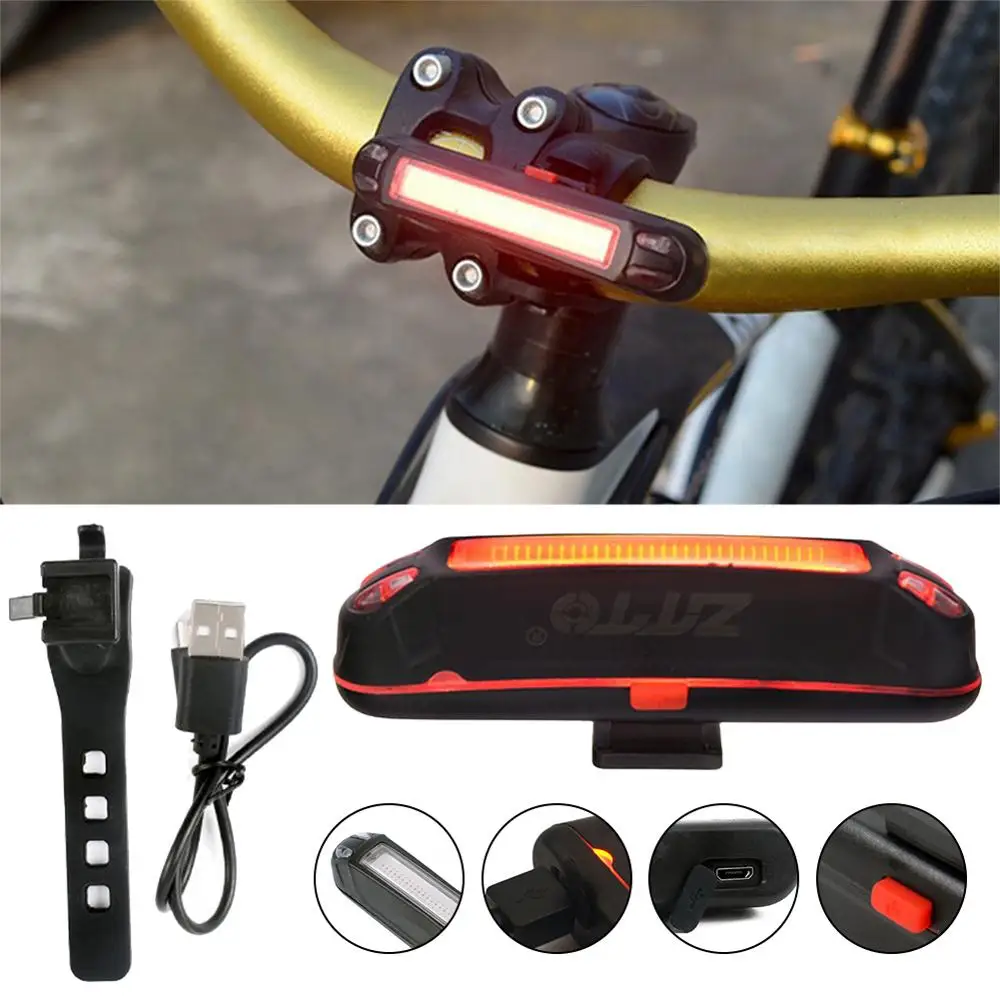 

100Lumens Bicycle Rear Light USB Rechargeable Cycling LED Taillight Waterproof MTB Road Bike Tail Light Flashing For Bicyc