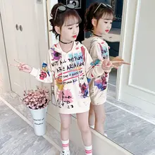 

Casual Sring Autumn Tops Hoodies Girls Sweatshirts Jacket Coat Kids Overcoat Outwear Teenager Wedding Party Dress