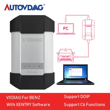 

VXDIAG VCX C6 For Benz Professional Car Diagnostic Tool SD Connect Better than MB Star C4 C5 wifi Obd2 code scanner programming