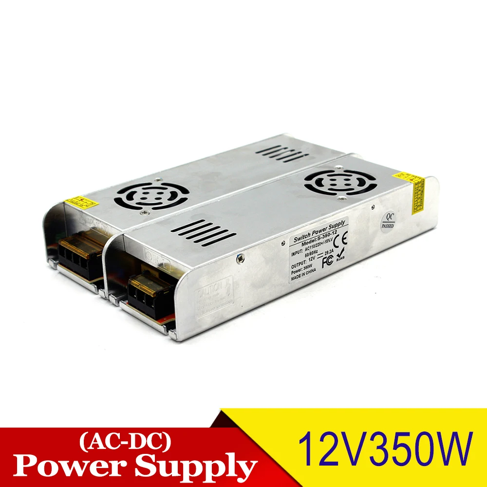 Переменные Трансформаторы освещения DC12V 48W 60W 72W 100W 120W 150W 180W 240W 250W 300W 350W 360W 12V DC источник питания для Светодиодный свет