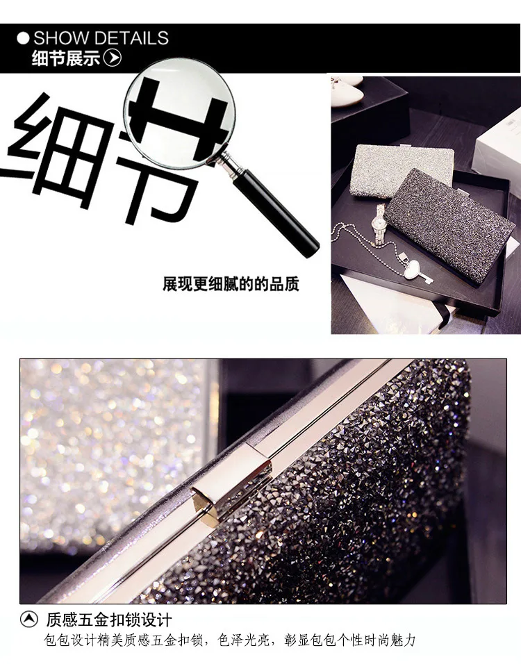 Blingbling женские мини клатчи серебристые золотые стразы расшитые блестками вечерние сумки для невесты Вечерние Сумки Макияж сумка для монет сумки на плечо