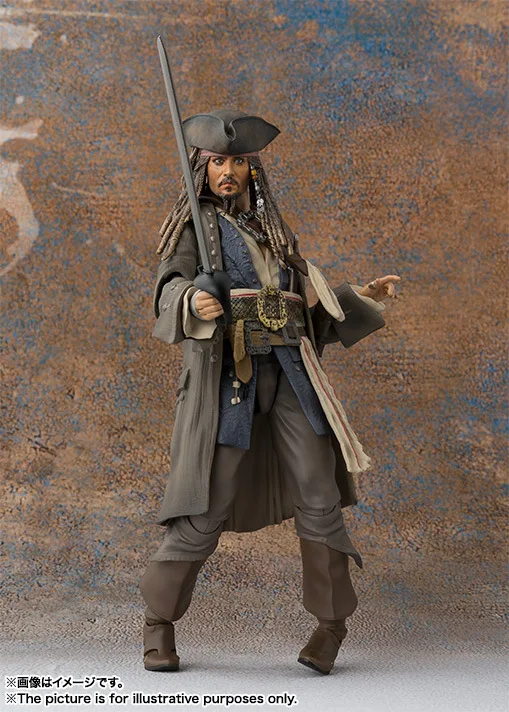 

Anime Pirates Of The Caribbean 5 Dead Men Tell No Tales SHF Captain Jack Johnny Depp Mobile Garage Kit