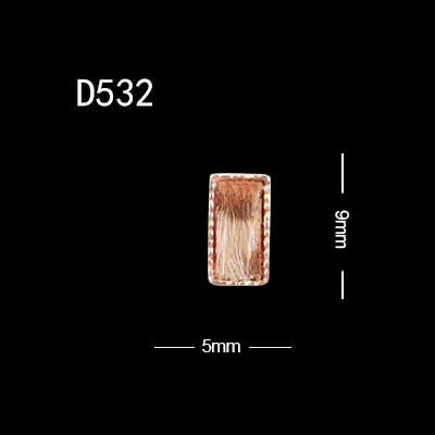 10pcs D532 TSZS, 10 шт./лот, новые модные аксессуары для ногтей из сплава леопарда, 3D украшения для ногтей, украшения для маникюра - Цвет: 10pcs D532