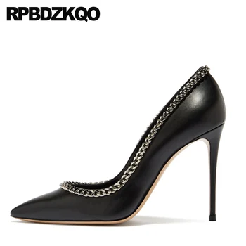 

high heels 8cm extreme pointed toe chic big size 33 ladies 2019 spring fashion women pumps shoes plus scarpin stiletto thin sexy