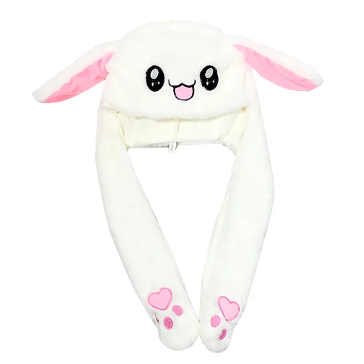 

Online Celebrity Style Rabbit Ear Moving Light Included Light Rabbit Ear Cap plus Velvet Warm Cartoon CHILDREN'S Hat
