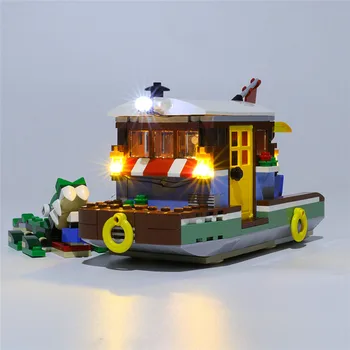 

USB Powered Building Blocks LED Lighting Kit for Riverside Houseboat 31093 (Only LED Light, No Block Kit)