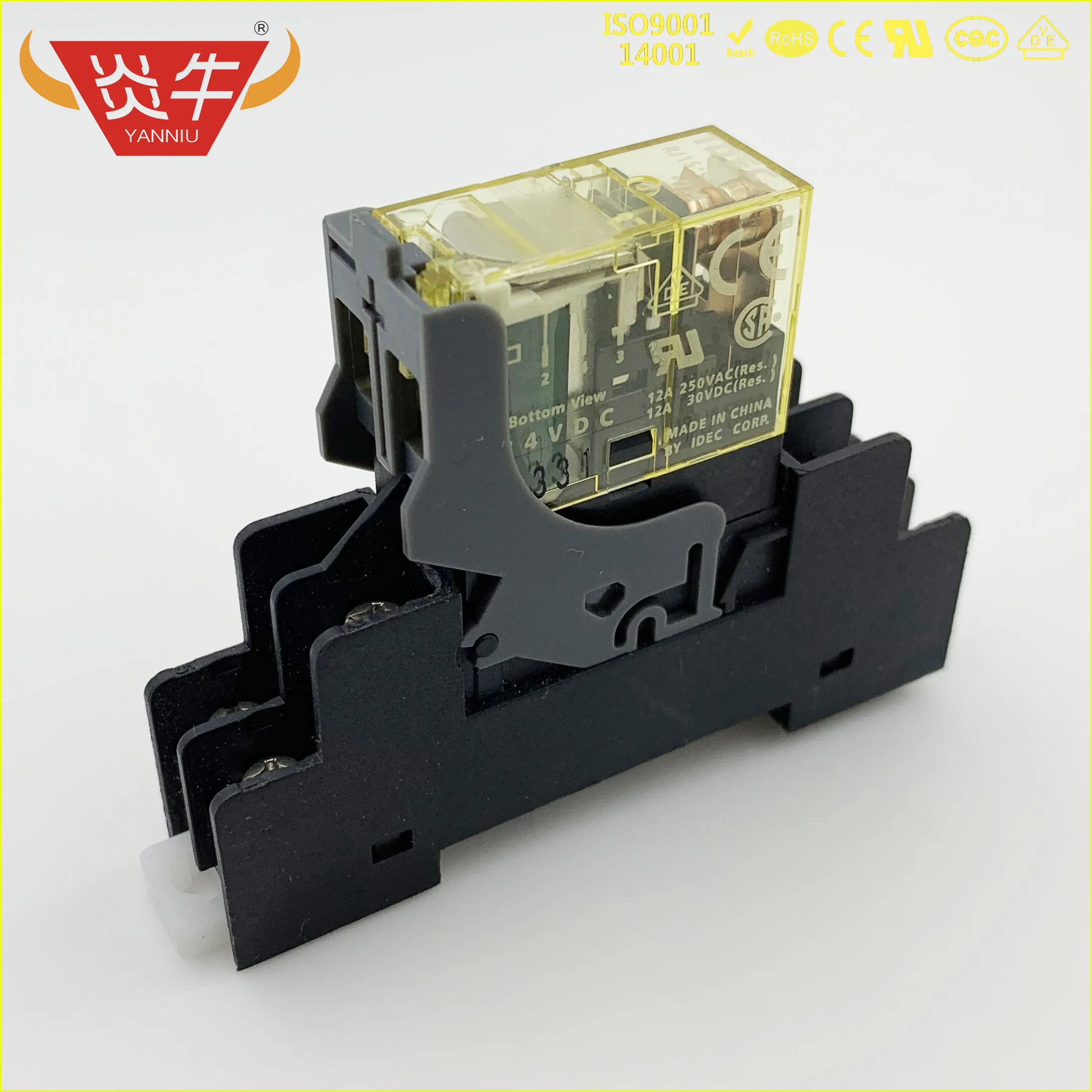 

10Pcs DIN Rail Snap Mount RELAY SOCKETS 157FF -1Z/2Z- C1 P2RF RELAY 5Pin 8Pin FOR SJ2S RJ1S G2R YANNIU