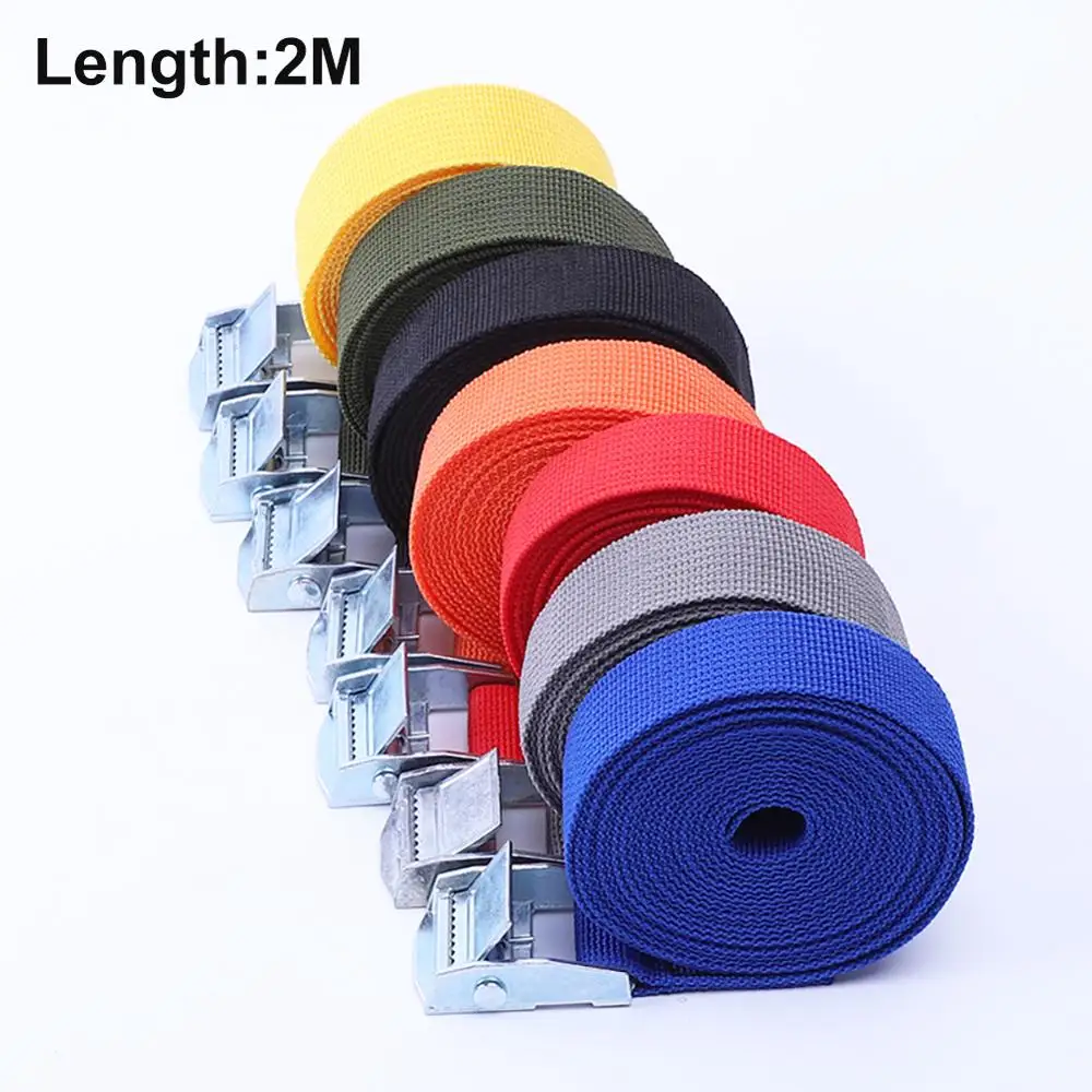 New Upgrated 2m Car Tension Rope Motorcycle Bike Lashing Cargo Strap Tie Down Strong Ratchet Belt for Lu | Автомобили и мотоциклы