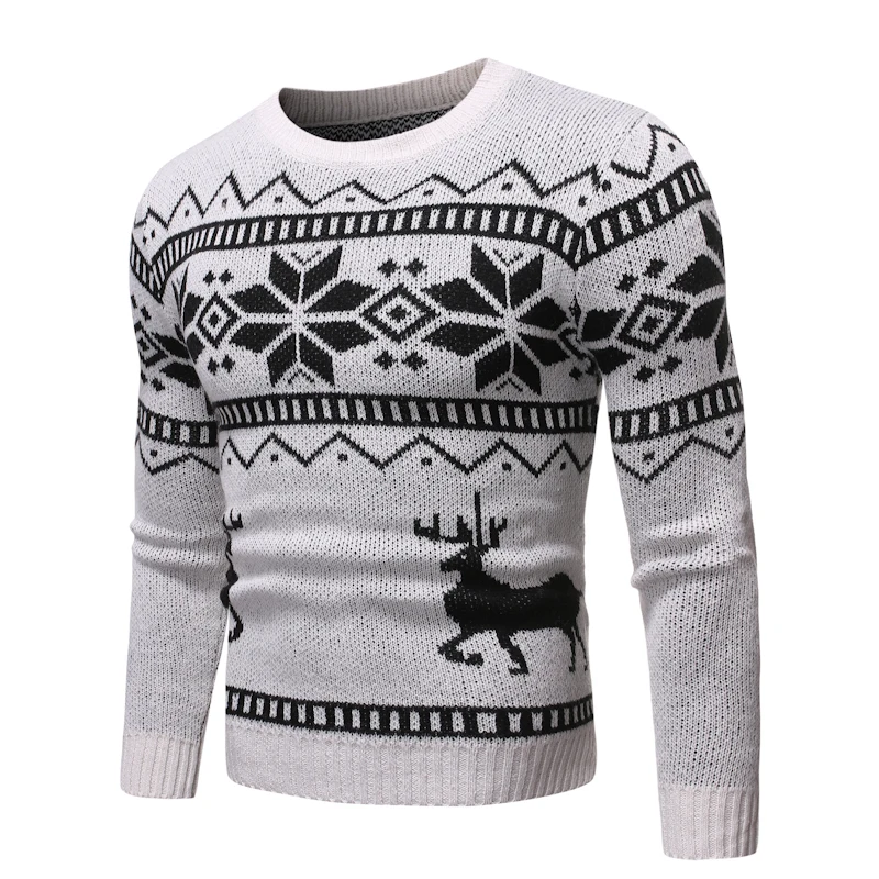 

ONYPPAH Man Knitwear Autumn Winter Fashion Men Sweaters Snowflake Design Pullovers Knitting Wool Warm Slim Fit Casual Knitted