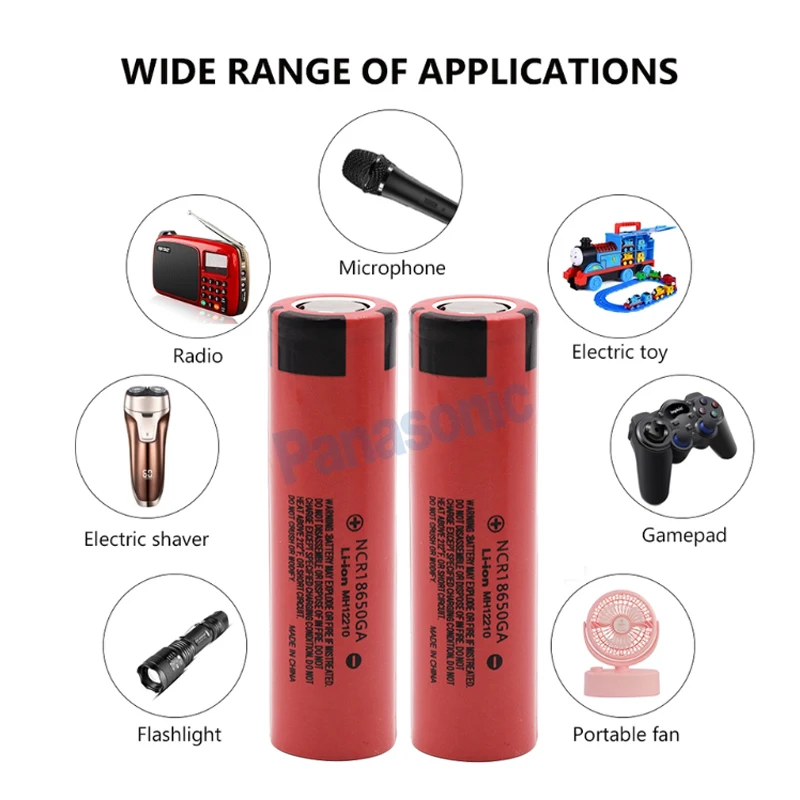 Новинка 18650 батарея 3500mah 3,7 v литиевая батарея для NCR18650ga 3500mah подходит для аккумулятора фонарика