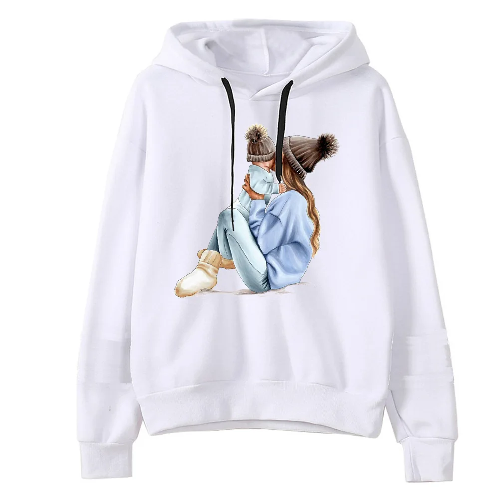  8 Styles New 2019 Autumn Winter Women MOM Mouse Print Hoodies The Twins Baby Mouse Printed Hooded T