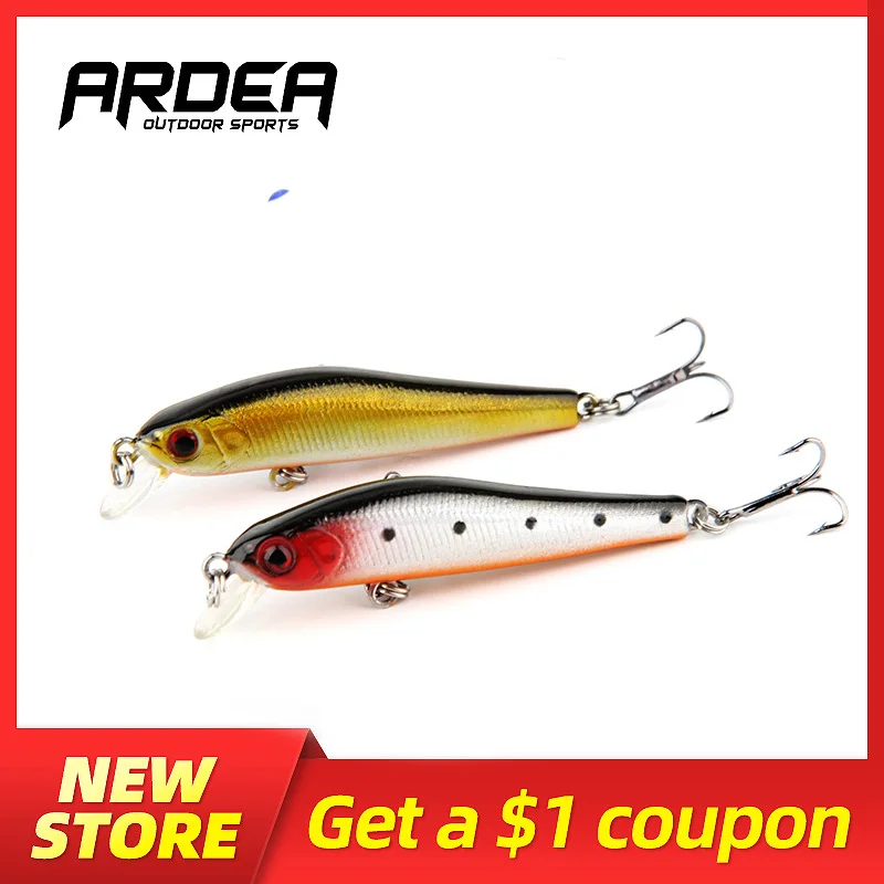 

ARDEA Minnow small wobblers fishing lure hard bait 55mm 3.4g seabass lures artificial hard plastic ice winter bait crankbait