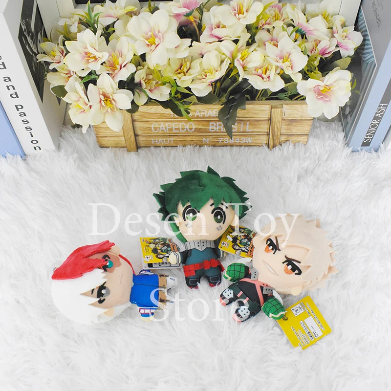 3 шт./компл. аниме Моя геройская Академия плюшевая Izuku мидория Katsuki Bakugou Shouto Todoroki