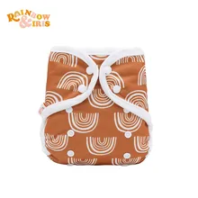Arc en ciel & Iris – housse de couche pour bébé, culotte écologique pour enfants, fermeture à pression réglable, 3 15kg 