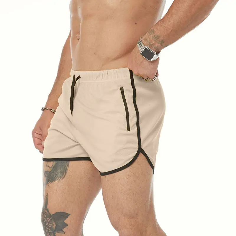 2023 NEW Camouflage Men's Shorts Gym Men Sport Running Shorts Fitness Zip Pocket Jogging Shorts Quick Dry Men Gym Short Pants 6