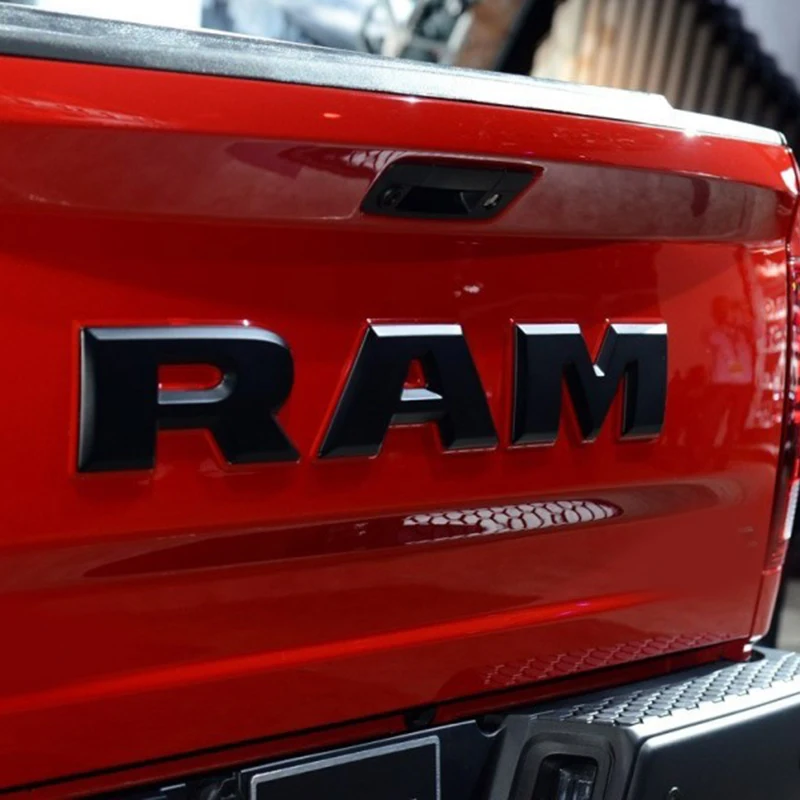 Для ram Эмблема багажника ram буквы бейдж таблички автомобиля Наклейка для Dodge ram аксессуары(черный глянец
