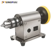 Jewelry Rock Mill Polishing Machine Benchtop Polisher Polisher with 20pc Sandpaper Universal Grinding Machine Bench Lathe Polish 1