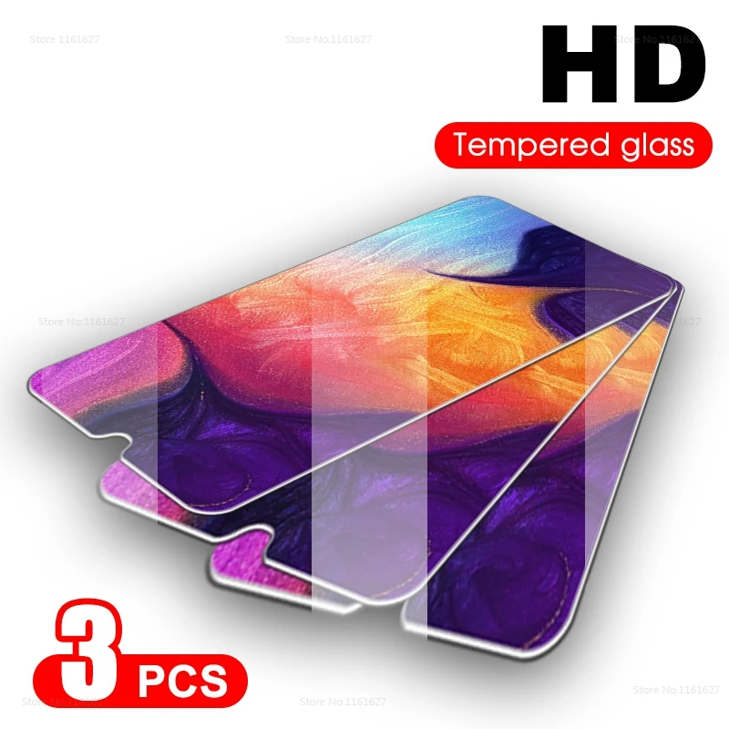 

3PCS Tempered Glass For Samsung Galaxy A50 A30 Screen Protector For Samsung Galaxy A20 A10 A40 A70 A60 A80 A90 Glass