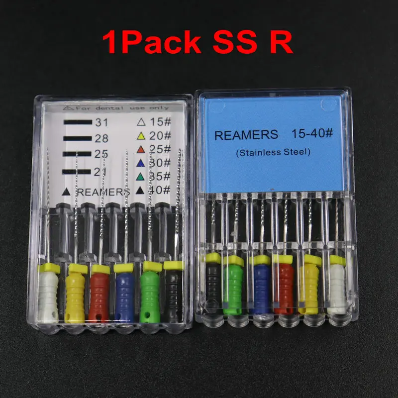 

1Pack 25mm Dental Expand Files Reamers 15-40# Stainless Steel Dental Root Canal Files for Endodontics