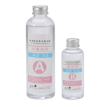 

1 Set AB Crystal Resin Glue Clear Epoxy Resin High Adhesive 3:1 For Resin Molds DIY Jewelry Making Tools Accessories