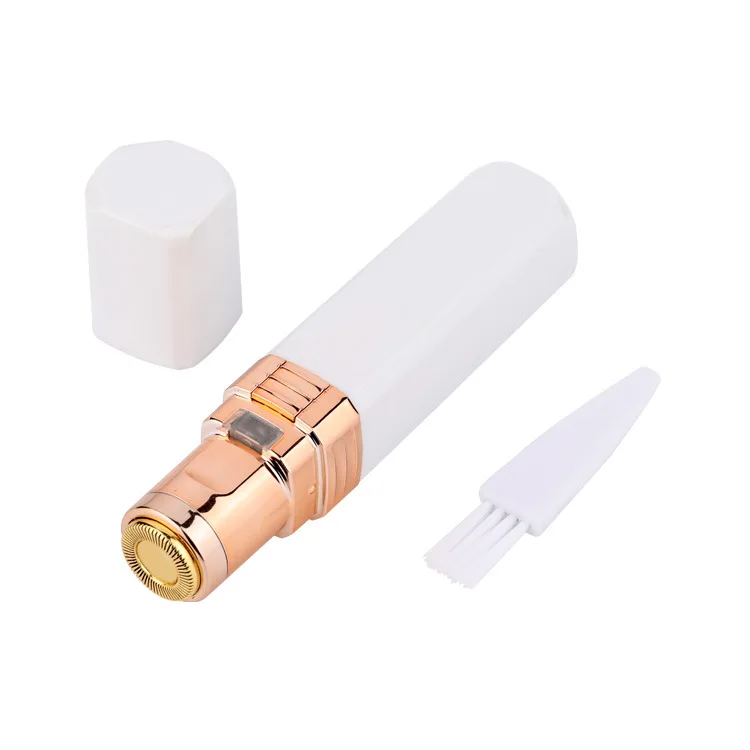 Мини-эпилятор в форме помады женское устройство для тела Электрический инструмент для мгновенного бритья для женщин - Цвет: Белый