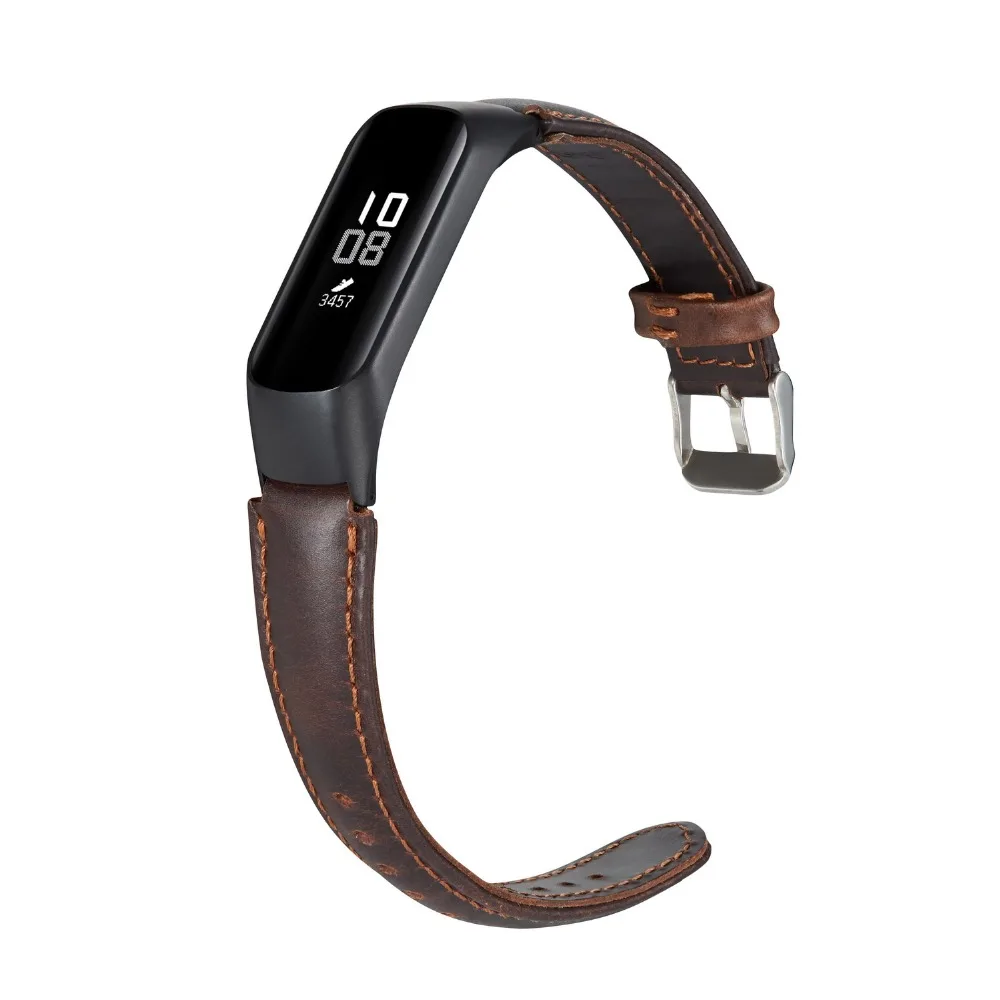 20 шт Смарт часы наручные Смарт-часы ремешок кожаный ремешок для samsung Galaxy fit-e R375+ металлический каркас ремни