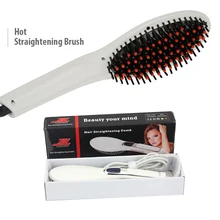 Выпрямляющая щетка для волос Профессиональный Выпрямитель для волос электрическая Горячая Расческа Щетка для волос Инструменты для укладки расчески
