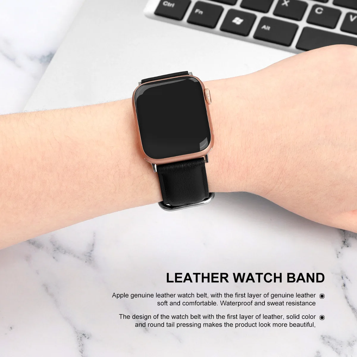 Ремешок из натуральной кожи для Apple Watch 44 мм 42 мм 40 мм 38 мм для IWatch серии 5 4 3 2 1 браслет ремень ремешок для часов