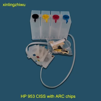 

For HP953XL 953 XL CISS Continuous Ink Supply System with ARC chips For HP Officejet Pro 7740 8210 8710 8715 8740 8720 8725 8730