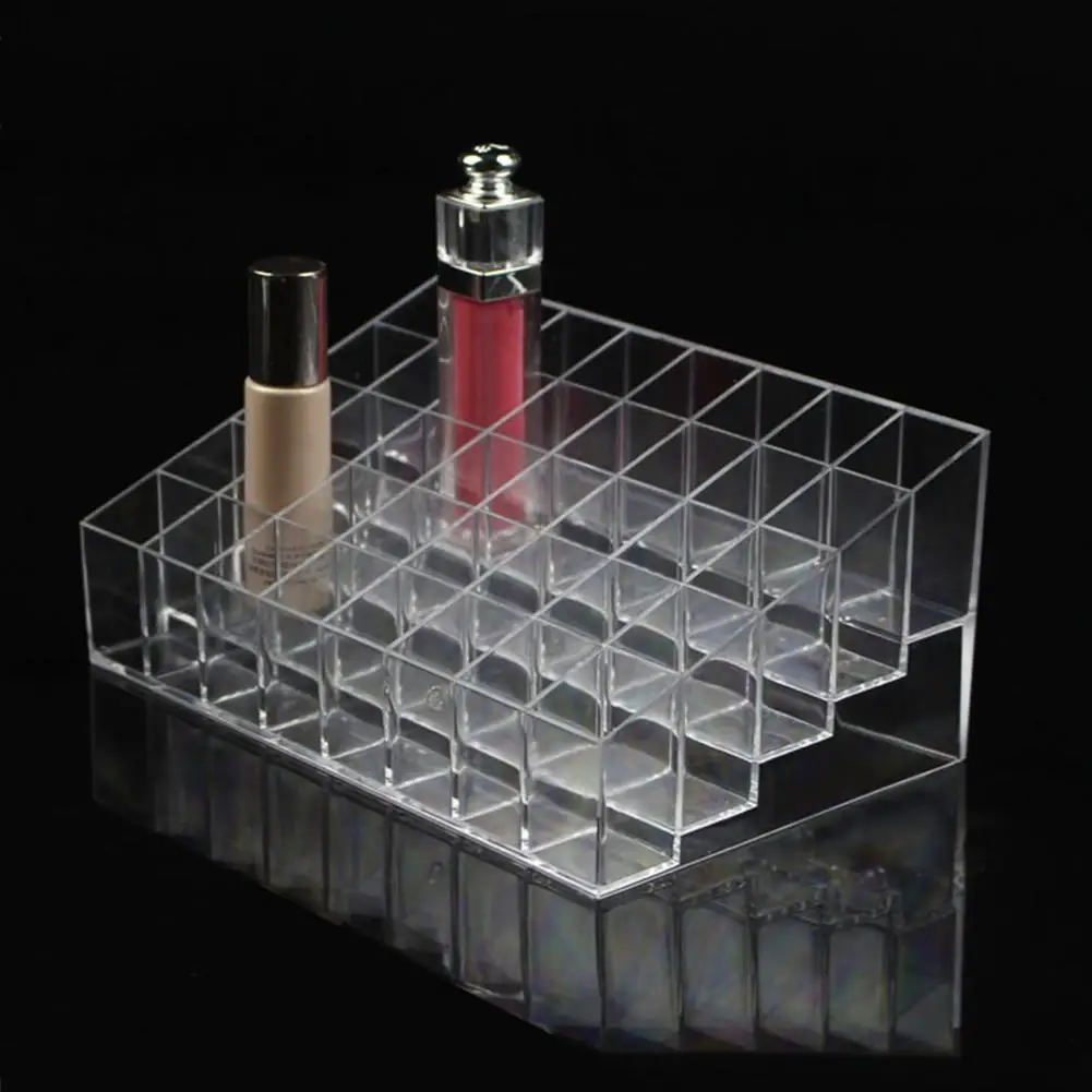 

36/40 Grids Transparent Acrylic Cosmetic Makeup Lipstick Case Jewelry Storage Box Make up Organizer Display Holder Stand