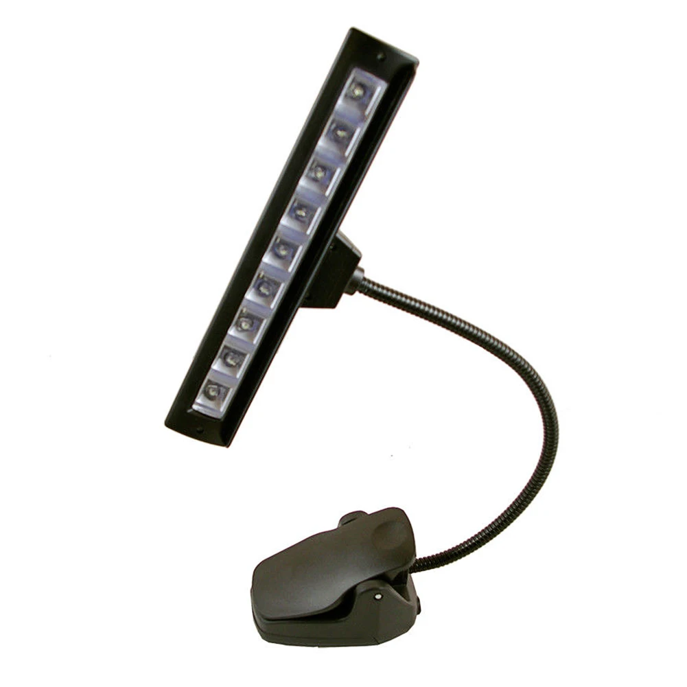 9 LEDs Orchestra Reading Night Flexible Eye Protection Desk Gooseneck Clip On Equipment General Accessories Music Stand Lamp