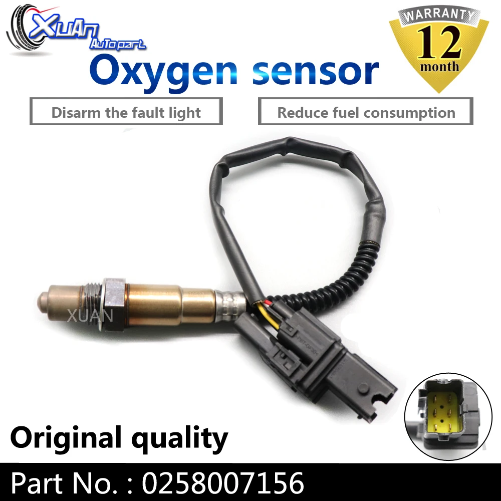 

Xuan Lambda O2 Oxygen Sensor Air Fuel Ratio Sensor 0258007156 for Alfa Romeo 156 166 GT GTV Spider 0 258 007 156