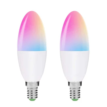 

E14 E10 LED Lamp Smart WiFi Candle Bulb Support Amazon /Google Home/Remote Voice Control Smart RGB Led Light Bulb