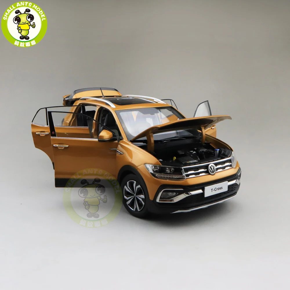 1/18 T-CROSS T крест SUV литая модель автомобиля Модель SUV Игрушки для мальчиков Подарки для девочек на день рождения