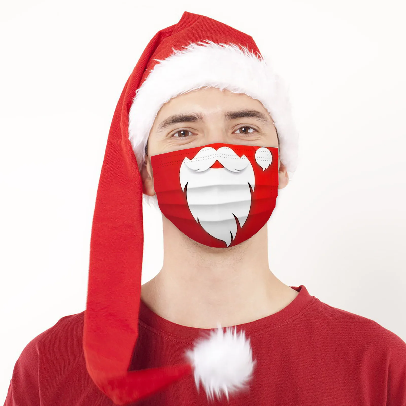 

Fast Delivery Christmas Disposable Face Mask for Masks ProtecciÃ³n facial 3 ply Disposable Face Mask Bandage Facemasks Maschera