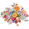 Free shipping 50pcs Random Mixed Decorative Buttons Lovely Buttons 2 Holes Mixed Sewing Wooden Buttons Flatblck Scrapbooking ► Photo 3/6