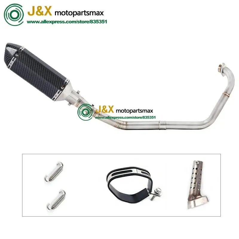 Полная выхлопная система мотоцикла Escape slip on для yamaha YZF R15 MT15 MT-15 2008- средняя труба глушителя DB-Killer