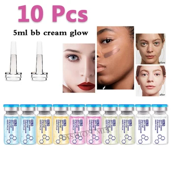 

Korea vitamin C ampoule serum 10pcs/box 5ml meso bb cream glow liquid foundation for skin whitening brightening anti-aging Acne