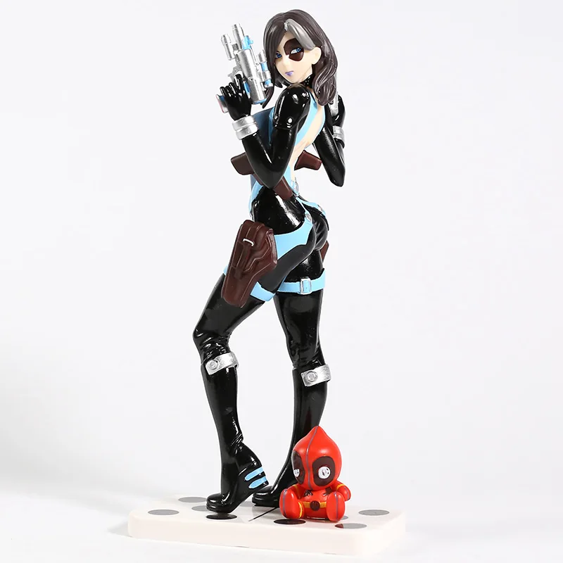 Lensple X-men Domino Neena Thurman Bishoujo 1/7 Масштаб ПВХ фигурка Коллекционная модель игрушки для подарка с коробкой - Цвет: Without box