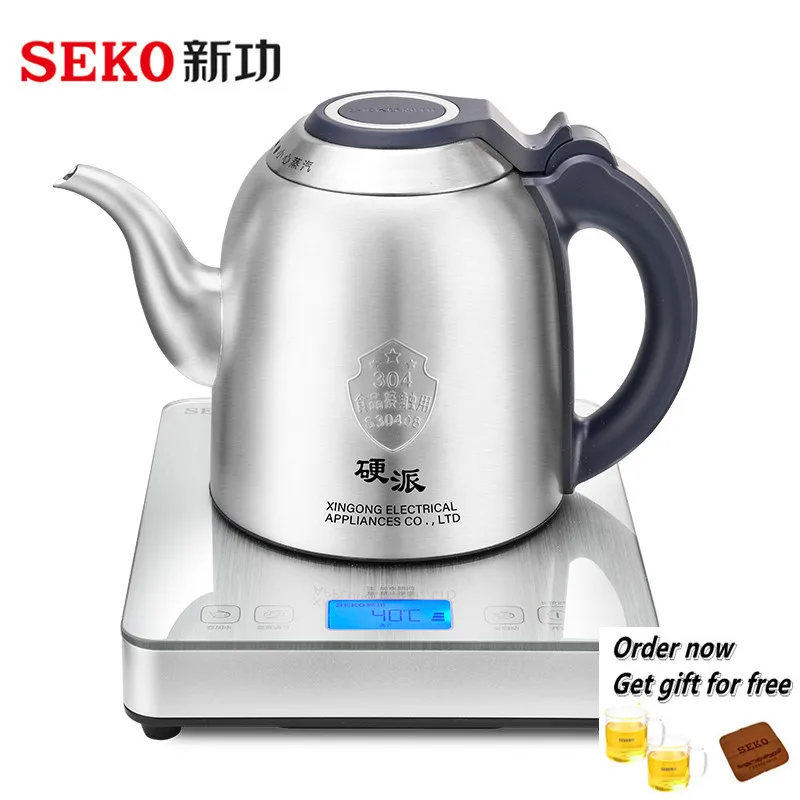 SEKO G35 Food Grade 304 Stainless Steel 1L Electric Kettle Automaitic