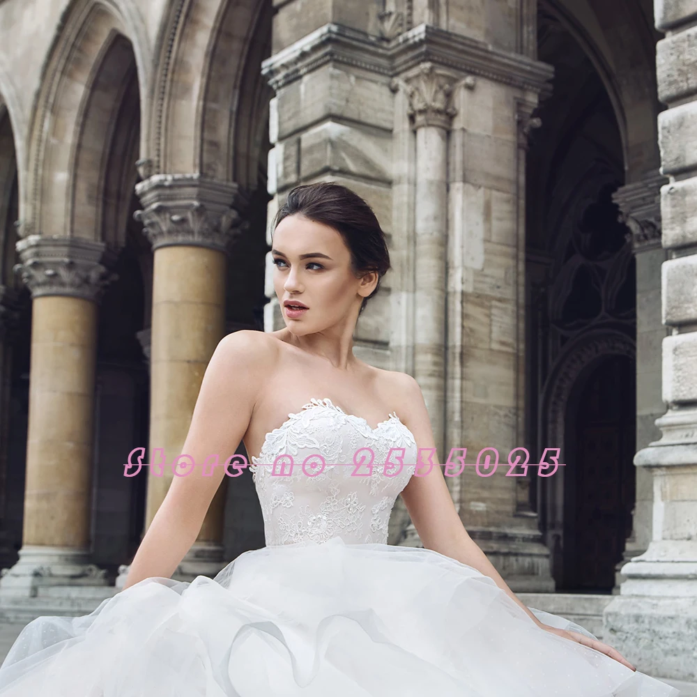 Robe De Mariage Кружевная аппликация украшенная бисером бальное платье принцессы Свадебные платья со съемным поясом Китай Vestido De Casamento