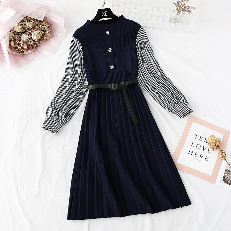 Fall & Winter Ladies Vintage Dress Long