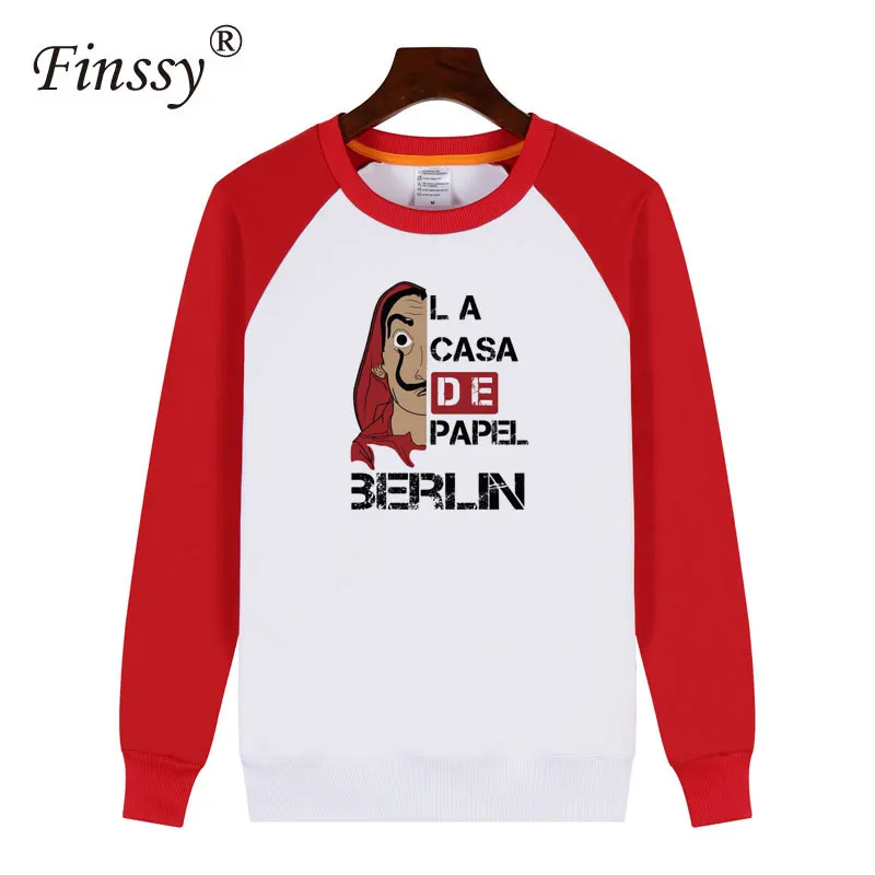 TF95-09R Мужские La Casa De Papel Money Heist House Of paper, женские и мужские зимние теплые толстовки с длинным рукавом и принтом, пальто в стиле хип-хоп, одежда - Цвет: TF95-09R