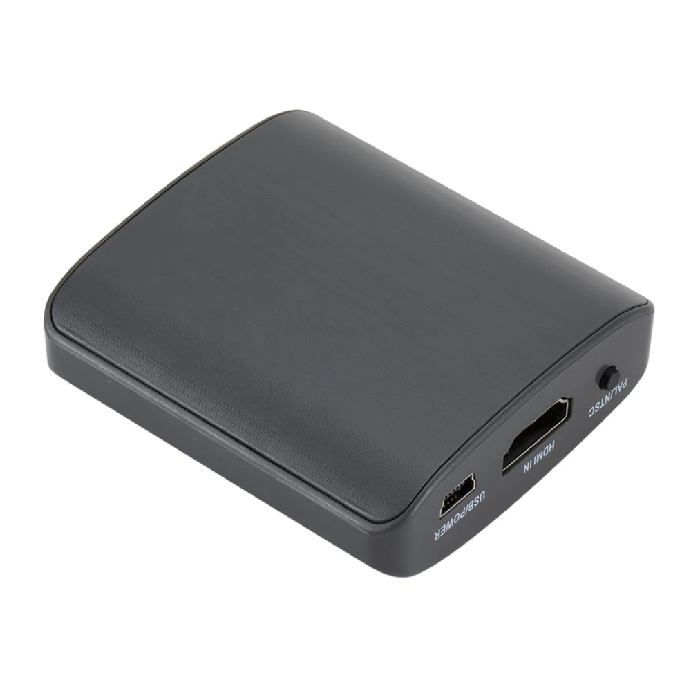 HDMI К AV скейлер адаптер HD видео конвертер коробка HDMI к RCA AV/CVSB L/R видео 1080P HDMI2AV Поддержка NTSC PAL