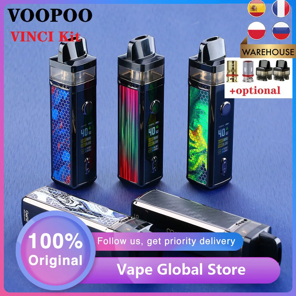 Горячая Распродажа оригинальный VOOPOO Винчи мод под электронной сигареты с 1500 мА/ч