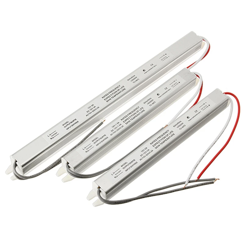 

Ultra Thin LED Power Supply AC110-220V Driver DC12V 18W 25W 36W 48W 60W Lighting Transformers for LED Strips Advertising Board