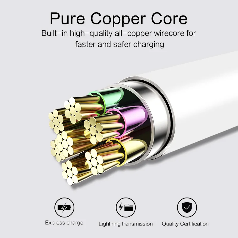 GUUGEI Micro usb type-C кабель 2.3A зарядное устройство шнур для samsung S8 S10 S9 Быстрая зарядка C-type светодиодный светильник кабель для мобильного телефона
