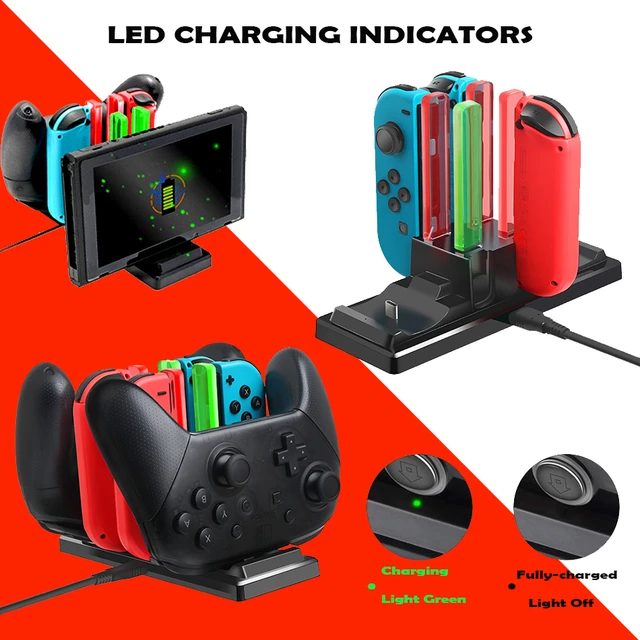 Nintend Switch Pro Controller Charger Charging Dock Portable Joycon Switch Pro Controller Charger For Nintendo Switch Joystick Chargers Aliexpress